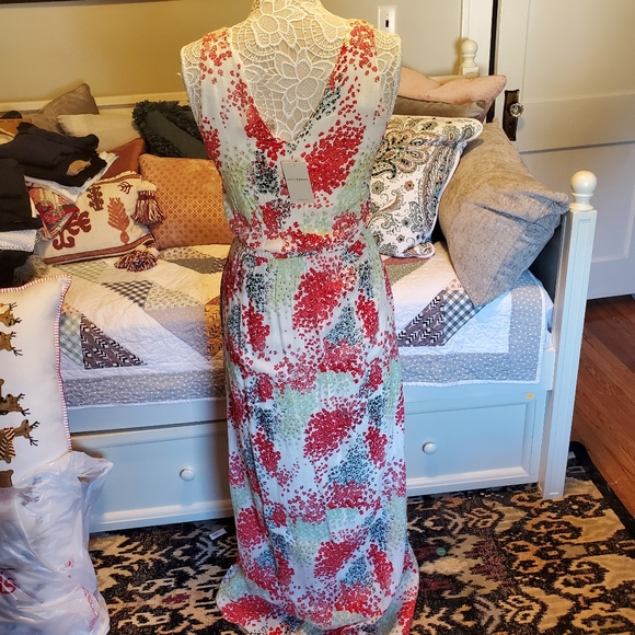 Lucky Brand NWT Floral Sleeveless Maxi Dress XS - Picture 3 of 10